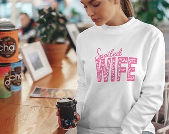 Spoiled Wife Screen Print, Sublimation Design, Ready to Press and Ready to Ship, TShirt Making Design, Affordable ScreenPrints, Heat Transfe