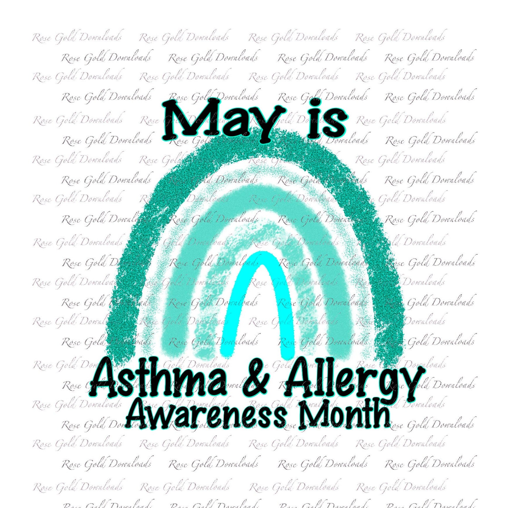 May Is Asthma And Allergy Awareness Month Shirt Teal Ribbon May Is Asthma And Allergy Awareness Month Shirt Teal Ribbon