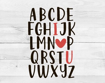 Free Free 170 Abc I Love You Svg Free SVG PNG EPS DXF File