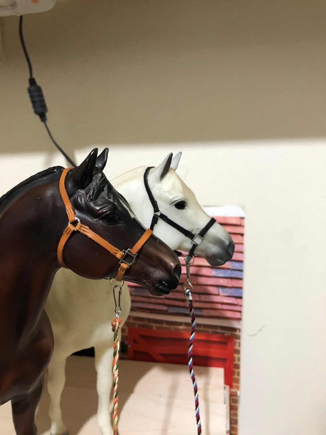 Hand made genuine leather head collars for Breyer traditional Etsy