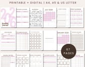 Book Reading planner bundle printable,Reading planner 2026,printable reading challenge,Book review log book,Monthly Reading journal minimal
