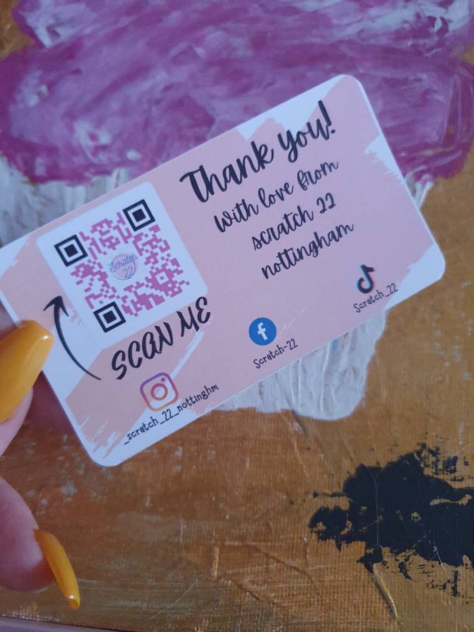 QR Code thank you cards thank you for your order Business Etsy