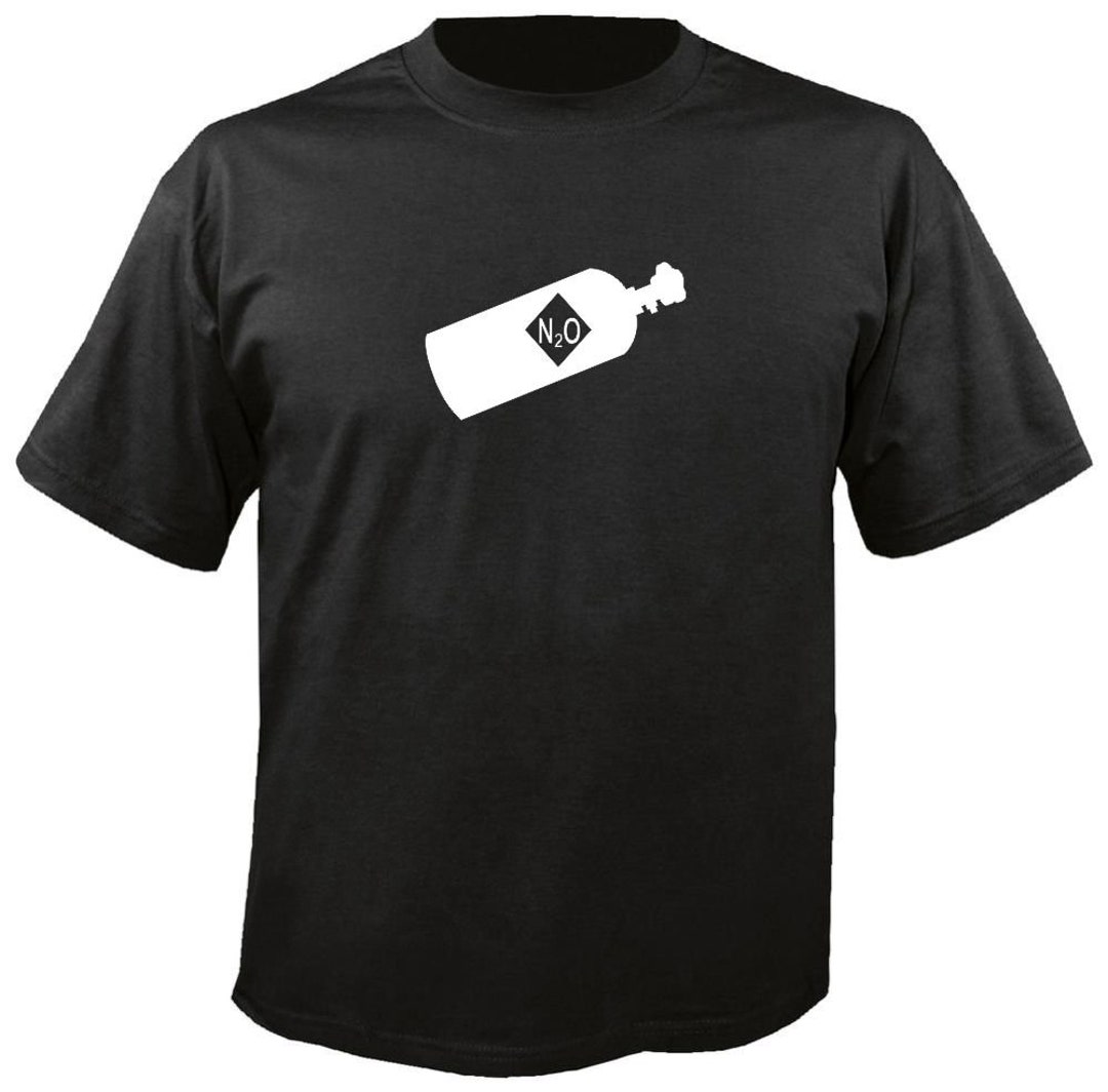 NITROUS OXIDE BLACK T Shirt Nos Bottle Spray Jdm Lsx Kit Street Race