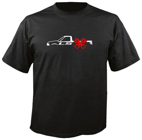 LS COMPACT TRUCK w/Pistons T-Shirt 94 04 s10 ranger s15 swap lsx xtreme