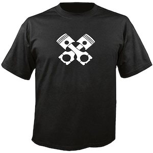 T-shirt med korslagda kolvar, Hot Rod-tröja med grafisk design