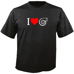 Jag älskar Turbo T-shirt - JDM Street Race Car Enthusiast Tee