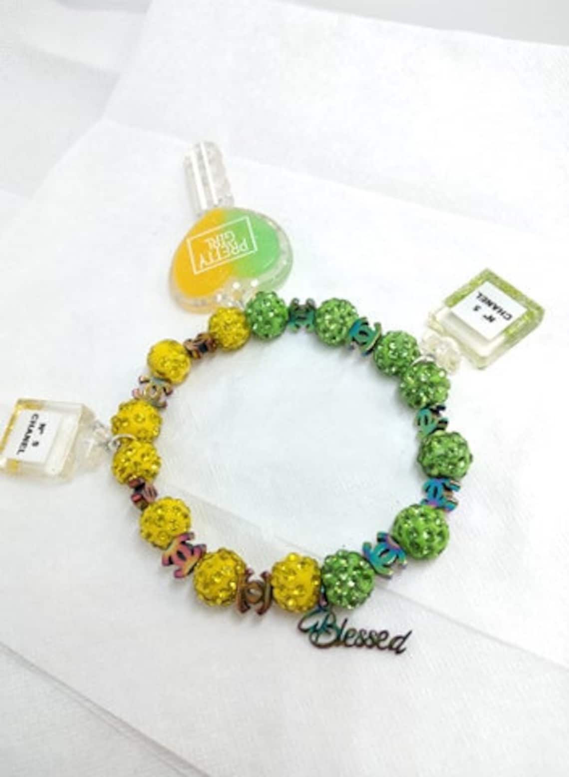 Lemon Lime Charm Bracelet Etsy