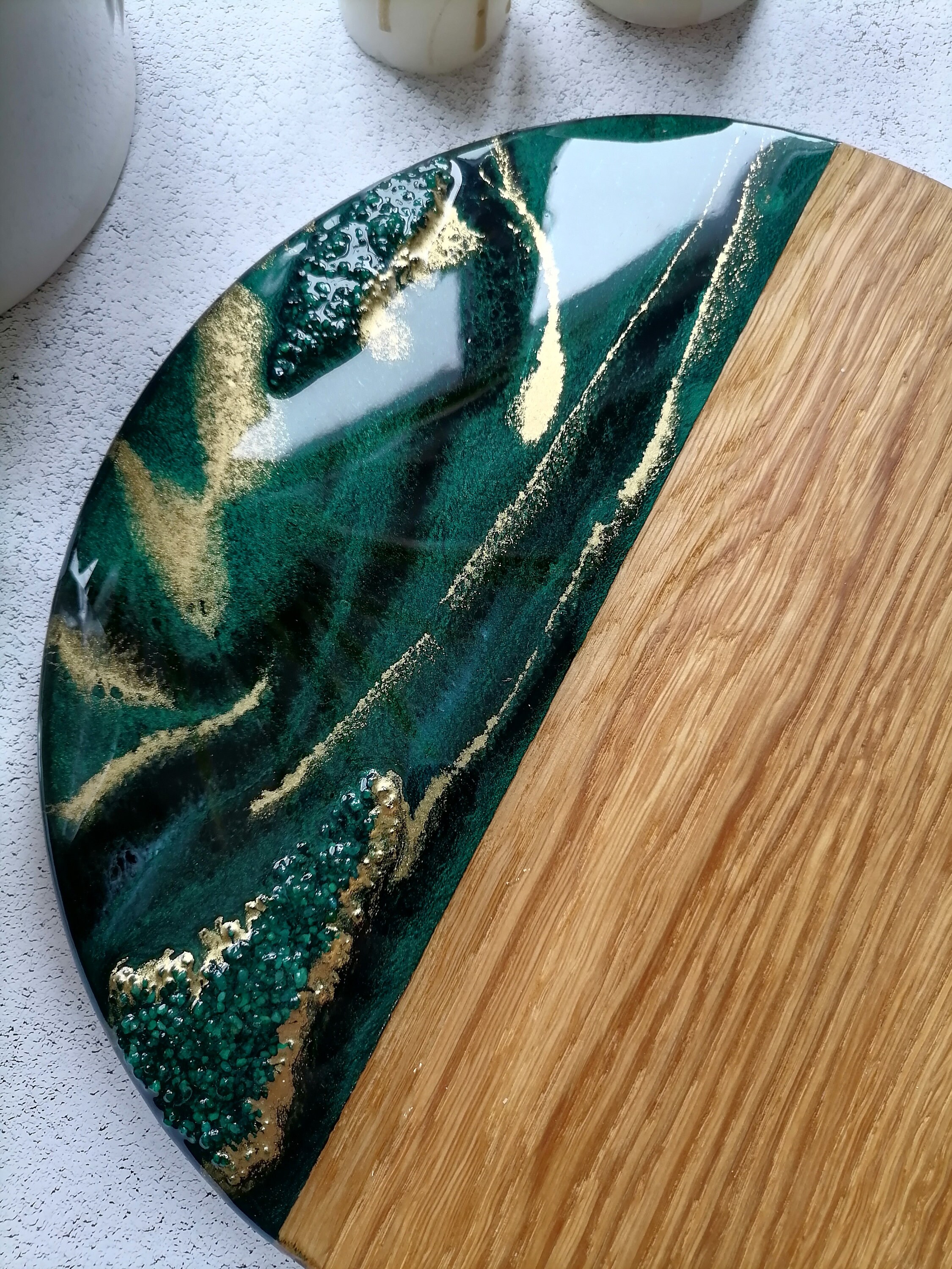 Cheese board / oak cutting board Cheese Board Epoxy Resin Etsy