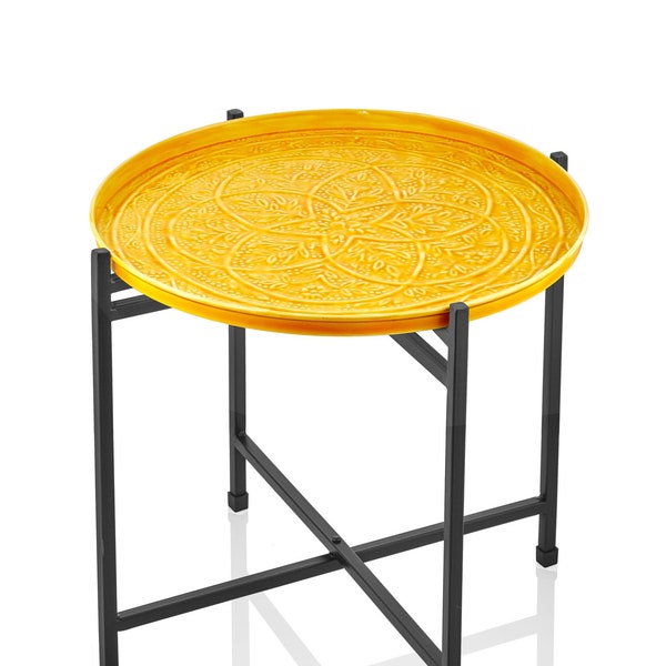 Yellow Side Table Etsy UK