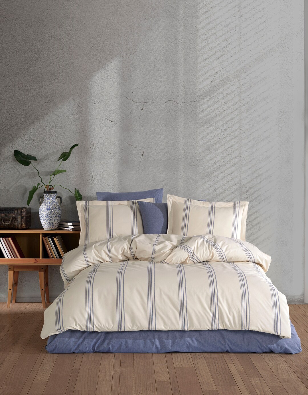 Natural Collection 100 Cotton Cream Duvet Cover, Double Size Etsy UK