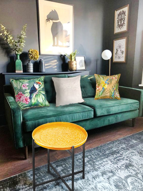 Mustard yellow end table deals