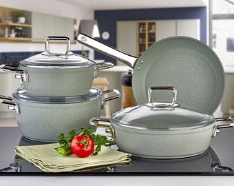 Artemis Collection 7-Piece Non-Stick Granite Cookware Set