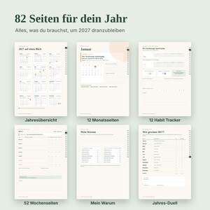 Planificador anual de longevidad 2027 (digital): Registro de hábitos para parejas y amigos, 12 hábitos saludables, planificador semanal, PDF para GoodNotes imagen 2