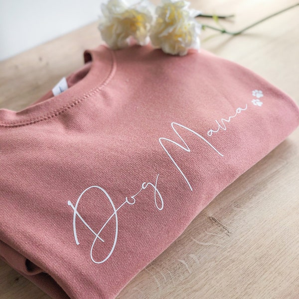 Dog Mama Sweatshirt | Mama Sweatshirt Jumper | Dog Mama Sweatshirt UK | Personalised Sweatshirt Jumper | Dog Mama Hoodie | Dog Sweatshirt