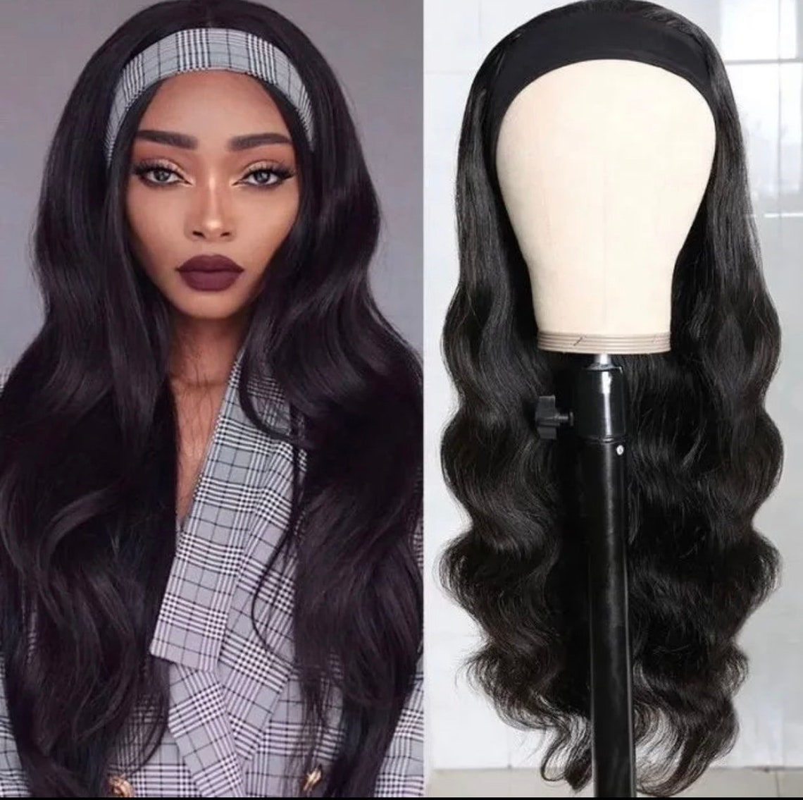 Glueless Bodywave Headband Wig Cuticle aligned Bodywave Etsy