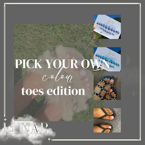 20 Pcs Toe Nail Custom Colour False Toe Nails Gel Nails, Custom Press on Nails, Reusable Nails,Stick on Nails,Press on Nails, Fake Toe Nails