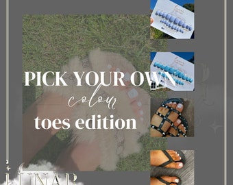 20 Pcs Toe Nail Custom Colour False Toe Nails Gel Nails, Custom Press on Nails, Reusable Nails,Stick on Nails,Press on Nails, Fake Toe Nails