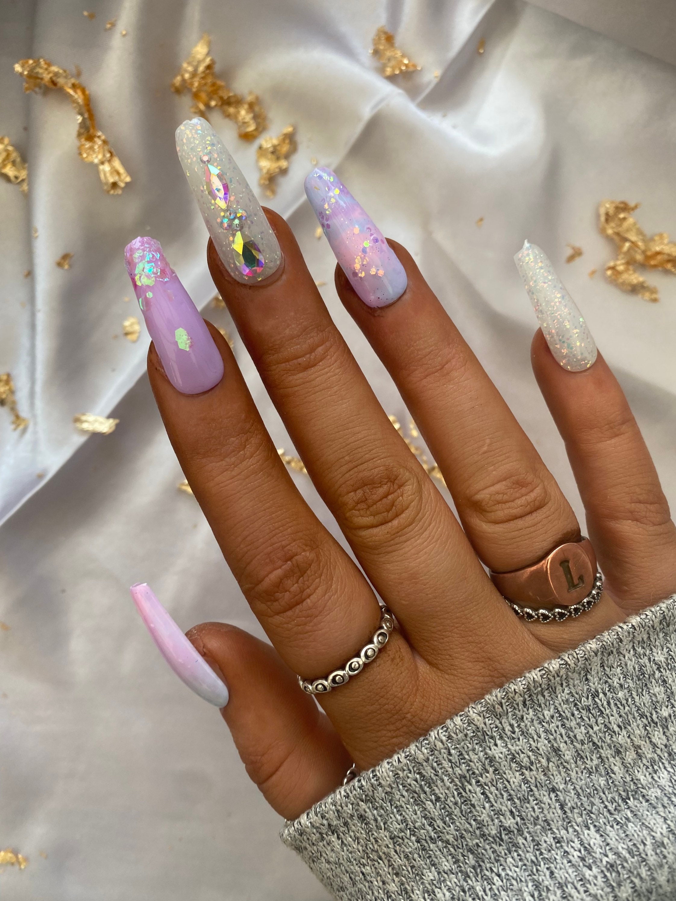 Watch me Work | Pastel Unicorn Acrylic Nails #notpolish - YouTube