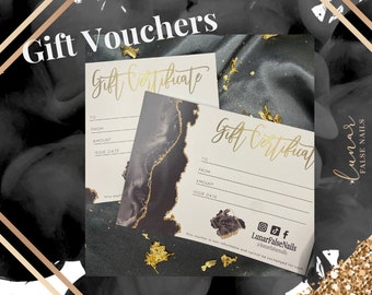 Press on Nails Gift Voucher, Gift Card, Gift CertificateChristmas Gifts, Present Ideas, Press on Nails, ,Stick on Nails, False Nail Gifts,