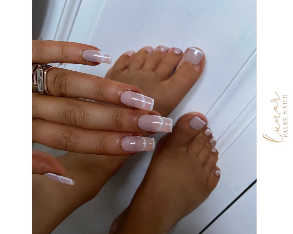 French Tip Nail Art for Toes - wide 7