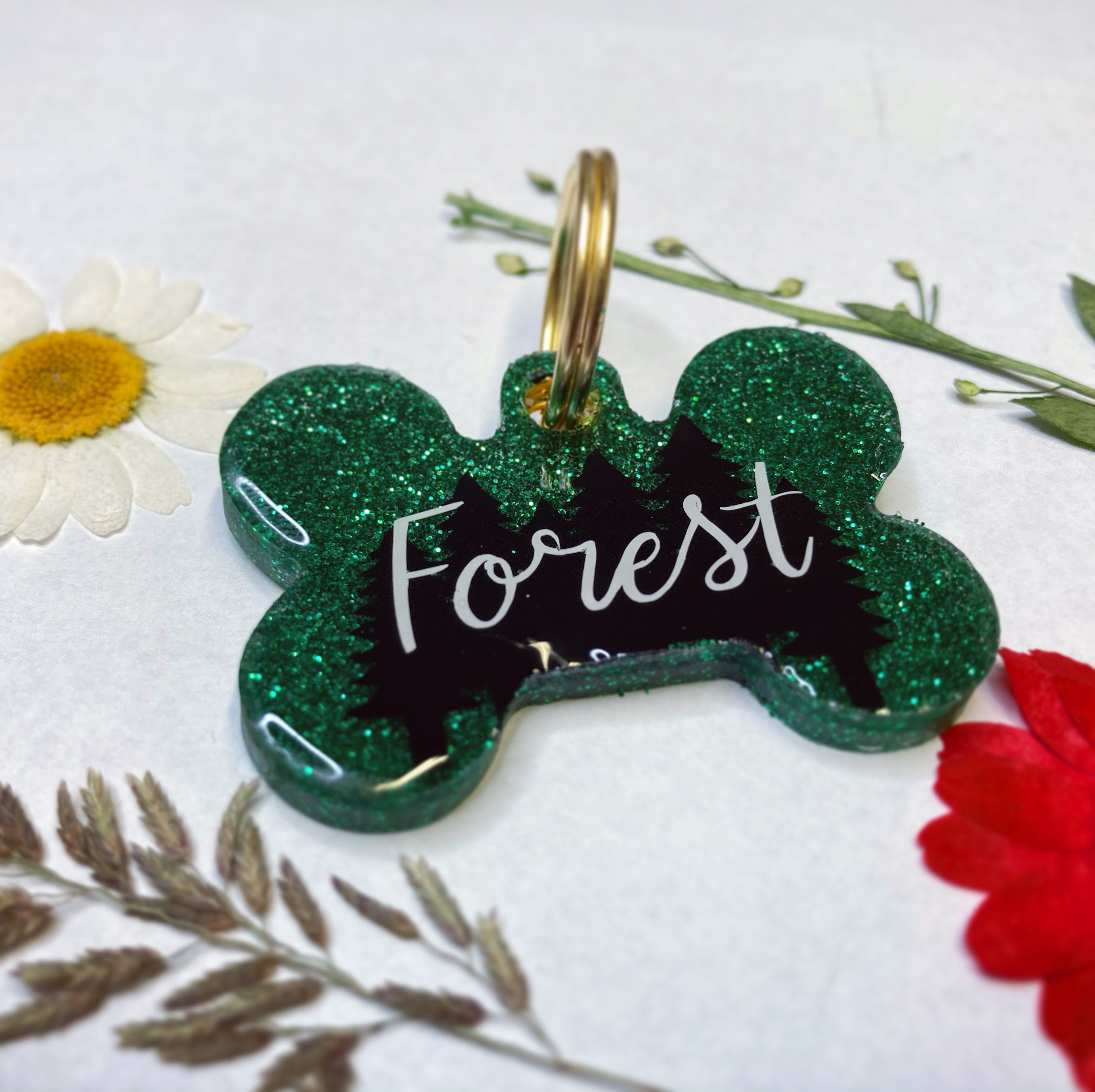 Custom Resin Dog Tags With Vinyl Names Etsy