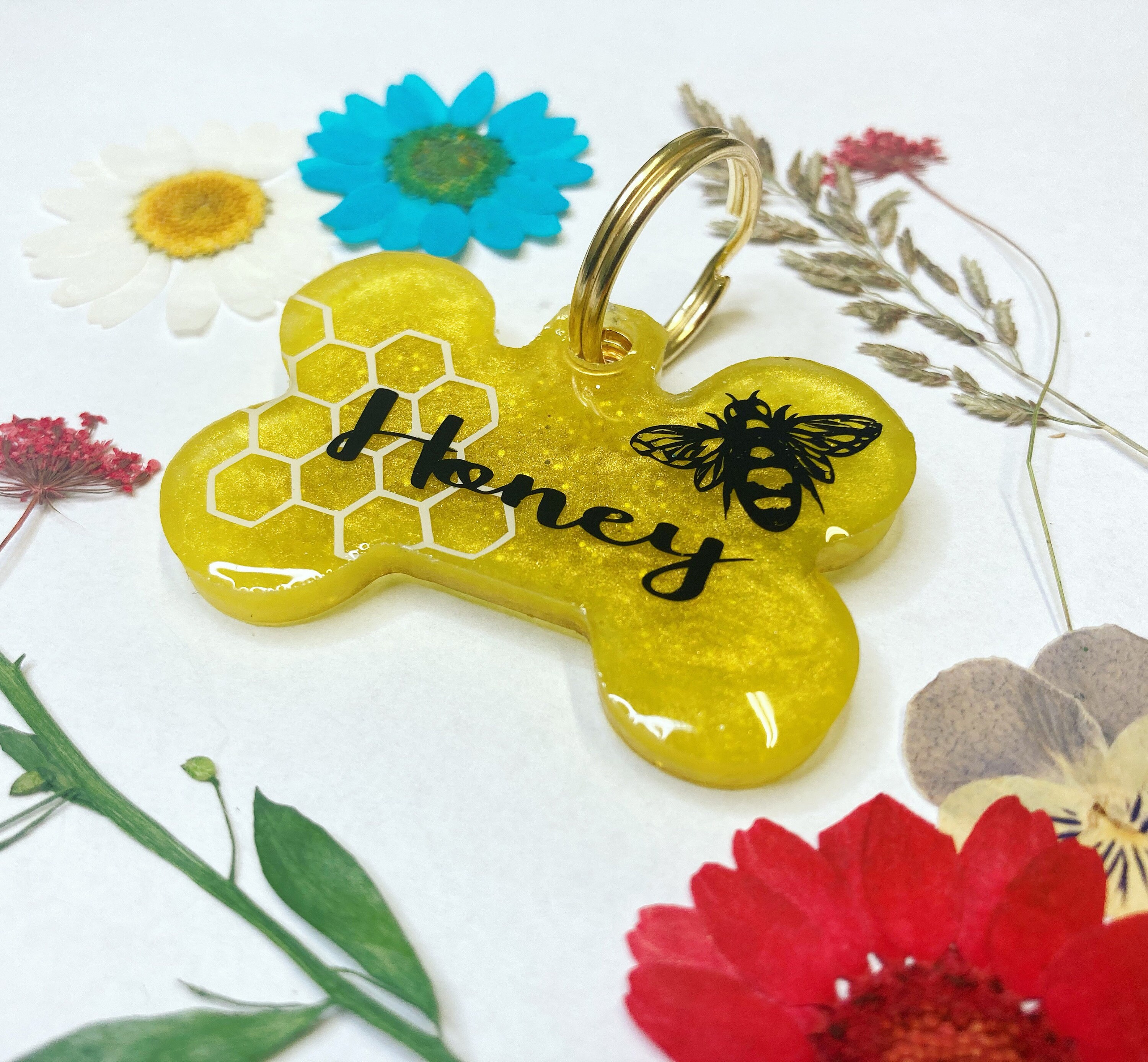 Custom Resin Dog Tags With Vinyl Names Etsy