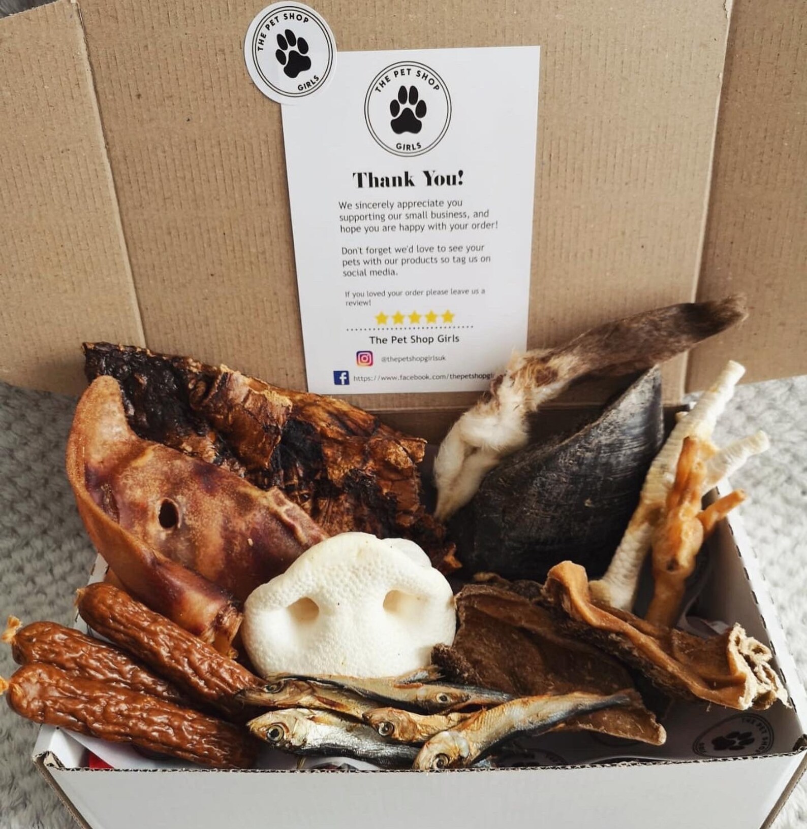 Custom Natural Dog Treat Box Etsy