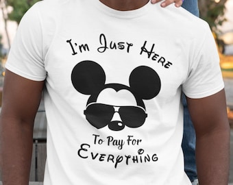 Disneyland Mickey Mouse T-shirt | Fathers Shirt Disneyland Paris Dad Shirt | Disneyworld Shirt | Family Holiday Vacation Tee | Gift For Him