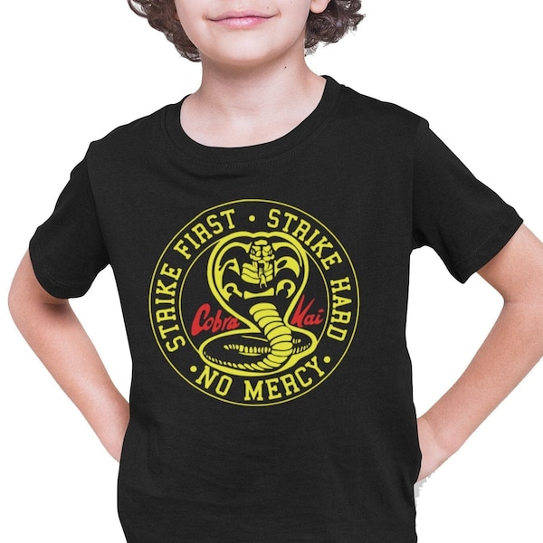 Cobra Kai Kinder T-shirt Kung Fu Top Cadeau Cobra Kai Shirt | Karatekind | Karateshirt | Cadeaushirt voor kinderen | Verjaardagscadeau | Alle maten voor kinderen