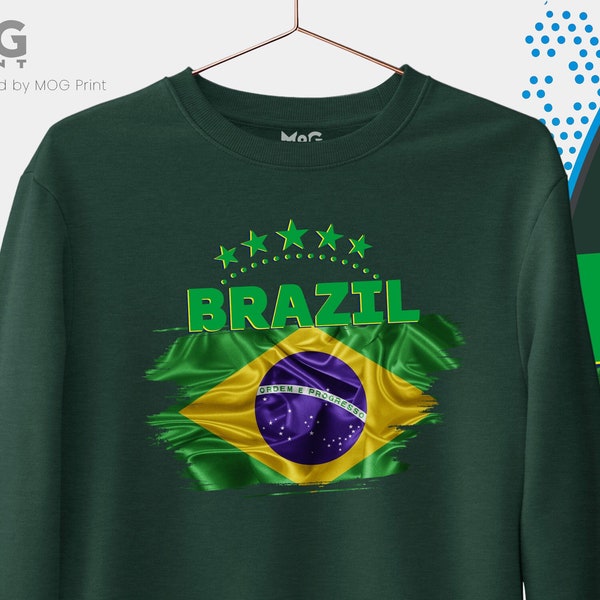 Brazil Jumper Brazilian Flag Tour Travel Gift Brasilia Football Shirts, Camisa Brasil Rio Souvenir Traveler Gift Brazil Souvenir Sweater