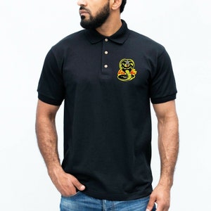 Cobra Kai Polo Shirt | Cobra Kai Retro TV Show Martial Arts Mma Gym Shirt | Mixed Martial Arts Judo | Shirt Gift For Him Vintage Movie Top