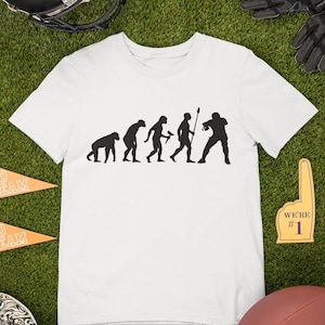 Camisa de evolución de fútbol americano / Regalo de fútbol universitario / Regalos de fútbol americano / Camisa de fútbol / Camiseta deportiva divertida