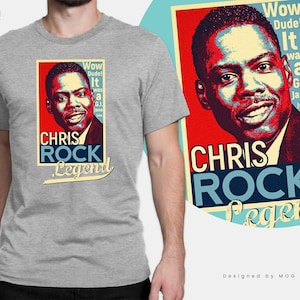 Chris Rock Legend T-shirt | Vintage Design Funny Comedian Shirt | Will Smith Slap Smack Jane Joke Meme | Chris Rock Will Smith Unisex Top