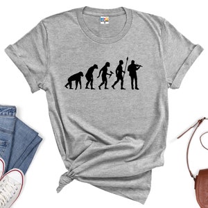 Violin T-shirt | Evolution of Violonist | Violinist Gift | Violin Gift Shirt | Musical Instrument | Violin Player | Musician Gift Shirt