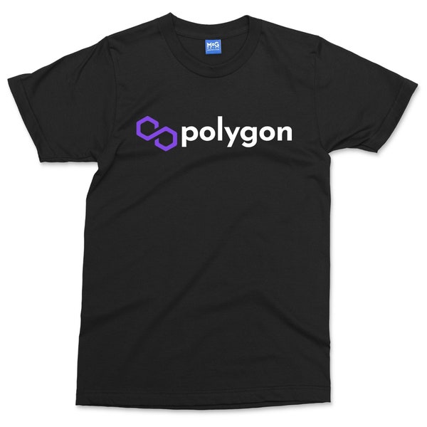 Polygon Crypto Logo T-shirt MATIC Cryptocurrency Investor Gift | DeFi Technology Investor | Gift for Trader | Dad Brother Gift | Unisex Tee