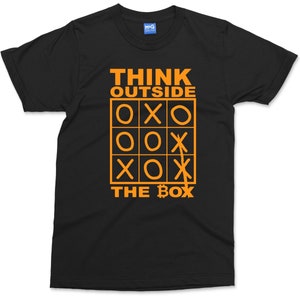 Maglietta Think Outside the Box, divertente, nerd, intelligente, saggezza, innovazione, citazione, imprenditore, innovazione, novità, risoluzione dei problemi, innovatore, maglietta aziendale