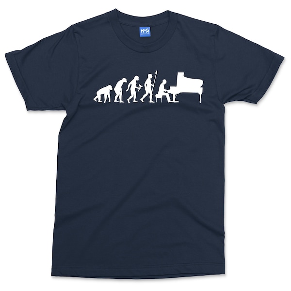 Camiseta Piano Evolution / Regalos de piano / Regalo de pianista / Camisa de pianista / Instrumento musical / Regalo de reproductor de música / Camisa UNISEX para él ella