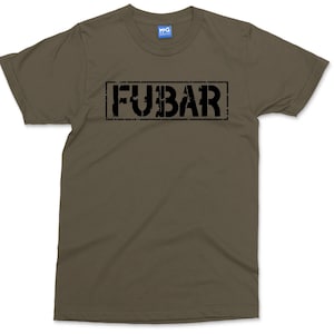 FUBAR T-shirt Military Shirt Men&#39;s Army Gift Shirt Veteran Vet Retro Style Funny Armed Soldier Armyman Sergeant T-shirt