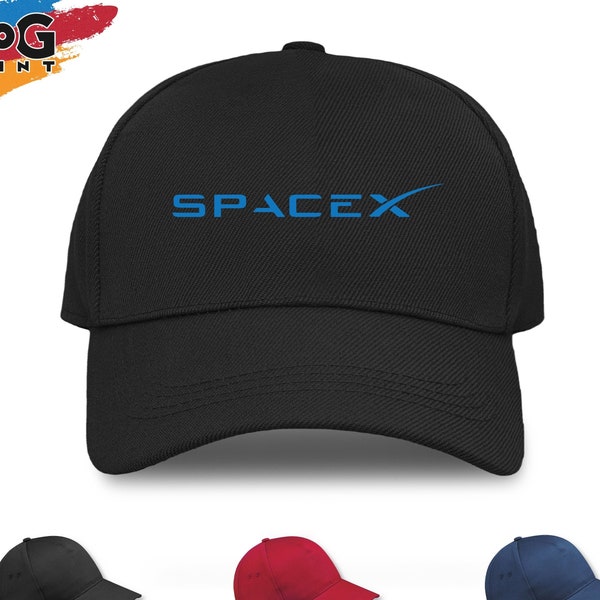 Spacex Cap, Space x Logo Enthusiast Baseballmütze, Geburtstagsgeschenk für Männer, Elon Musk Mars Astronomie Liebhaber, Geschenk für Papa Grandad Team Mitglied