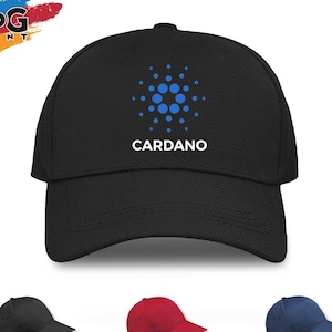 Cardano Logo Baseball Cap | Cardano Ada Hat | Blockchain Cryptocurrency Coin Trader | Hodl Crypto Gift Cap | Investor Dad Cap | Unisex Adult