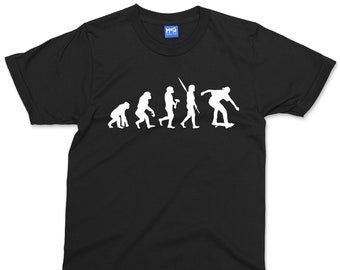 Skateboard T-Shirt, Skateboard T-Shirts | Skater Shirts, Skating T-Shirt, Evolution des Skateboarding T-Shirt, Skater Streetwear Bekleidung