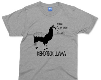 Kendrick llama camiseta música divertido rapero camiseta broma parodia llama animal amante regalo unisex camisa de cumpleaños para él/ella