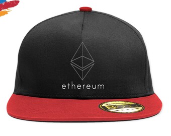 Casquette snapback avec logo Ethereum | Pièce cryptographique en Eth | Casquette Ethereum | Cadeau papa | Cryptomonnaie Hodl | Commerçant Eth Crpyto | Casquette avec technologie Blockchain