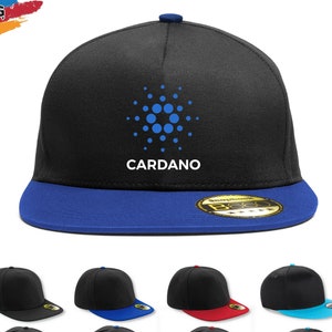 Cardano Logo Snapback Hat | Cardano Ada Hat | Blockchain Cryptocurrency Coin Trader | Hodl Crypto Cap | Gift For Investor Dad | Unisex Adult