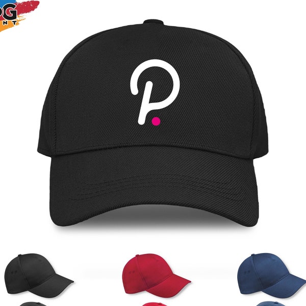 Polkadot Logo Baseball Cap | Dot Cryptocurrency Investor Gift | Polkadot Trader | Polkadot Hat | Hodl Blockchain Technology | 5 Panel Hat