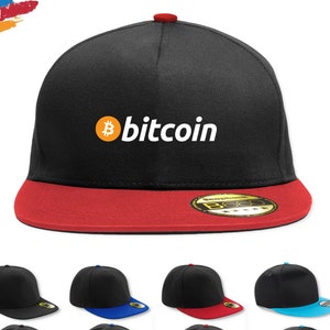 Bitcoin Logo Snapback Hat | Bitcoin Hat | Btc Crypto Currency Coin Logo | Bitcoin Cryptocurrency Trader Investor Gift | Adult Unisex Hat Cap