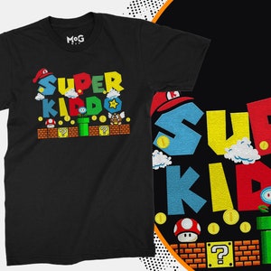 Super Kiddo T-shirt Super Kiddo Vintage Classic Father Son Daughter Retro Game Gift Super Kiddo Gaming Gamer Funny Kids Dads Children Gift