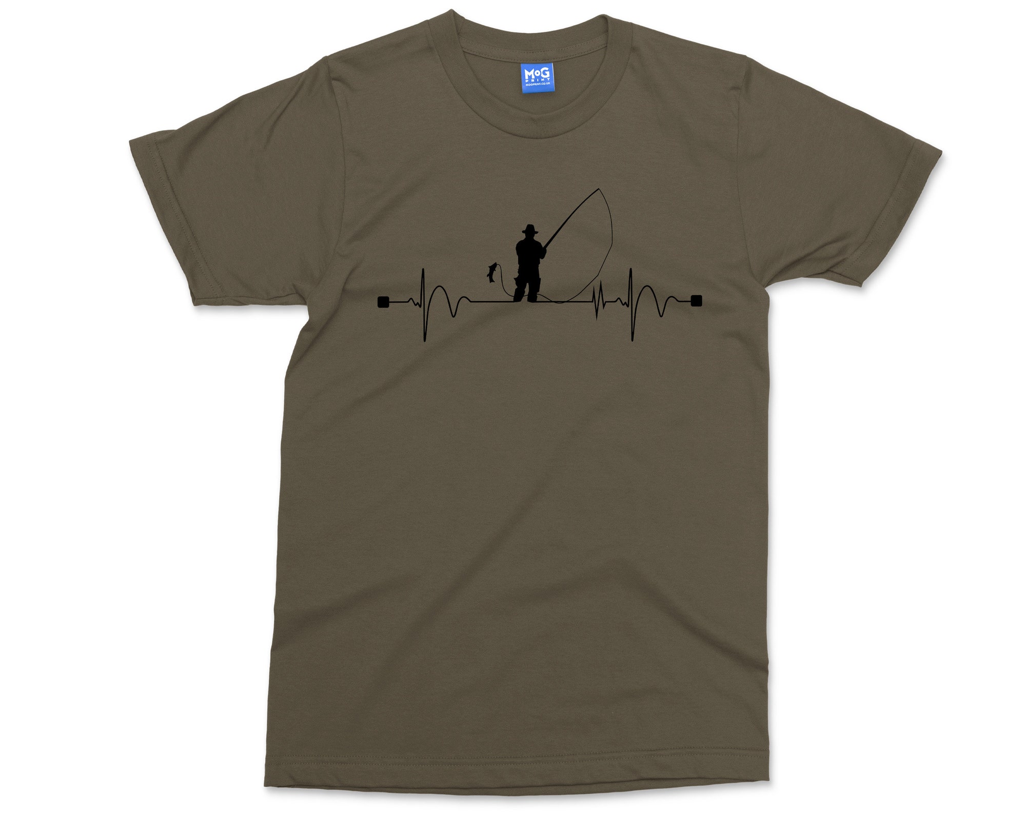 Discover Funny Fishing T-Shirt | Fisherman Heart Beat Pulse | Fishing Gifts