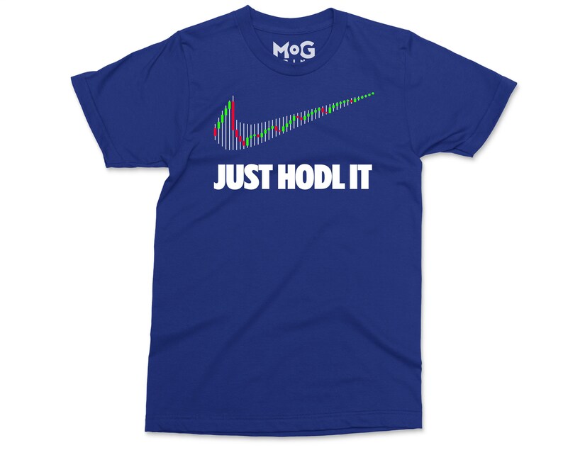 JUST HODL IT Logo T-shirt | Funny Crypto Shirt Parody | Bitcoin Cardano Ethereum Xrp Ripple Dogecoin | Investors Traders - Unisex Tee image 7