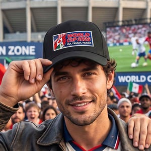 World Football Baseball Cap, 2026 Football Cup Fan Hat, USA Canada Mexico World Tournament Cap, Soccer Lovers Gift, Adjustable Dad Hat